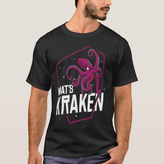Wat is Kraken Squid Octopus T-shirt (Voorkant)