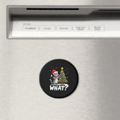 Wat is Leuk Kat Duwt Kerstboom Om Kat Xma Magneet (Insitu (Vaatwasser))