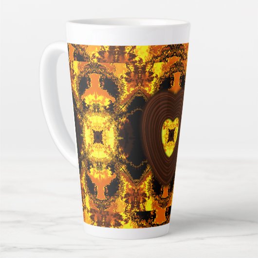 Wat is liefde? latte mok (Linkerhoek)