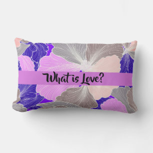 Wat is liefde? Omkeerbaar pastel ventilator blad k Kussen