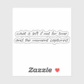 Wat is linker vinylsticker met aangepaste afsnijdi sticker (Vel)