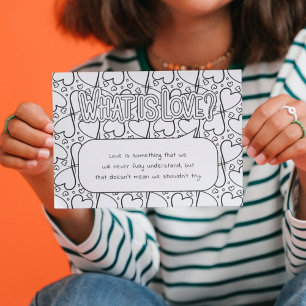 Wat is Love Coloring Briefkaart