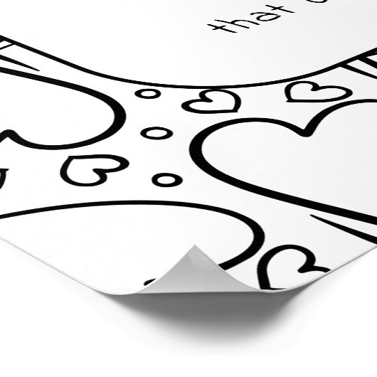 Wat is Love Coloring Poster (Hoek)