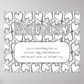 Wat is Love Coloring Poster (Voorkant)