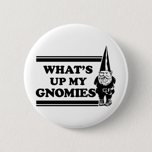 Wat is mijn gnomen? ronde button 5,7 cm (Voorkant)