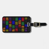 Wat is mijn kleur? bagagelabel (Voorkant horizontaal)