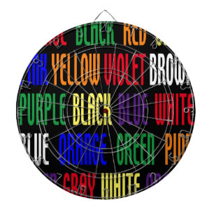 Wat is mijn kleur? dartbord