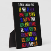 Wat is mijn kleur? fotoplaat (Zijkant)