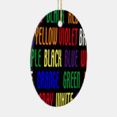 Wat is mijn kleur? keramisch ornament (Rechts)