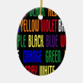 Wat is mijn kleur? keramisch ornament (Voorkant)