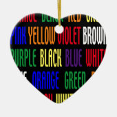 Wat is mijn kleur? keramisch ornament (Voorkant)