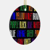Wat is mijn kleur? keramisch ornament (Rechts)
