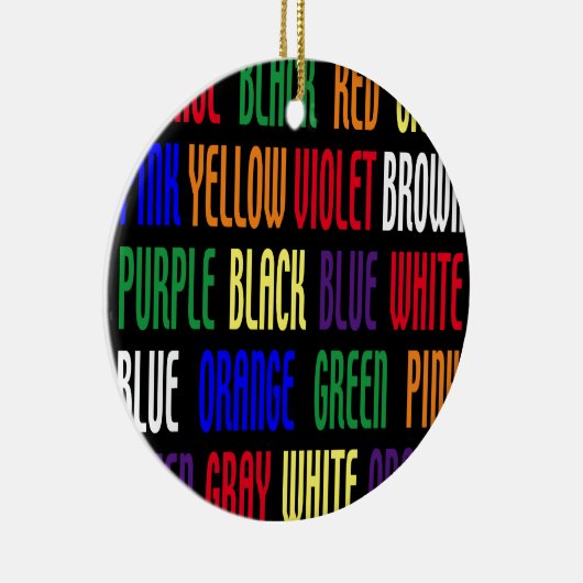 Wat is mijn kleur? keramisch ornament (Rechts)
