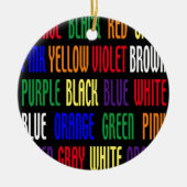 Wat is mijn kleur? keramisch ornament (Voorkant)