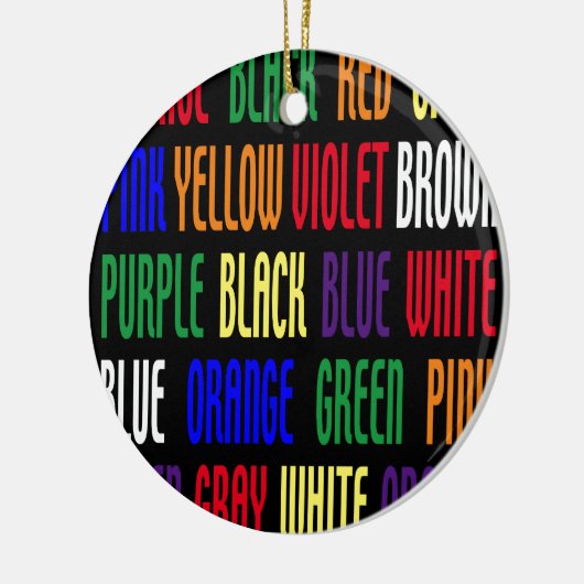 Wat is mijn kleur? keramisch ornament (Links)