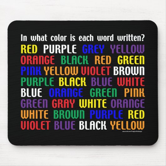 Wat is mijn kleur? muismat (Voorkant)