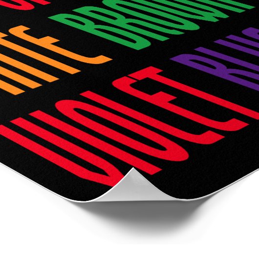 Wat is mijn kleur? poster (Hoek)