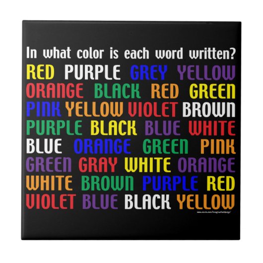 Wat is mijn kleur? tegeltje (Voorkant)