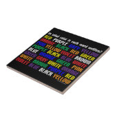 Wat is mijn kleur? tegeltje (Zijkant)