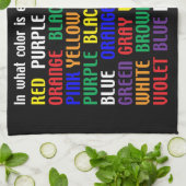 Wat is mijn kleur? theedoek (Gevouwen)