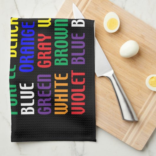 Wat is mijn kleur? theedoek (Quarter Fold)