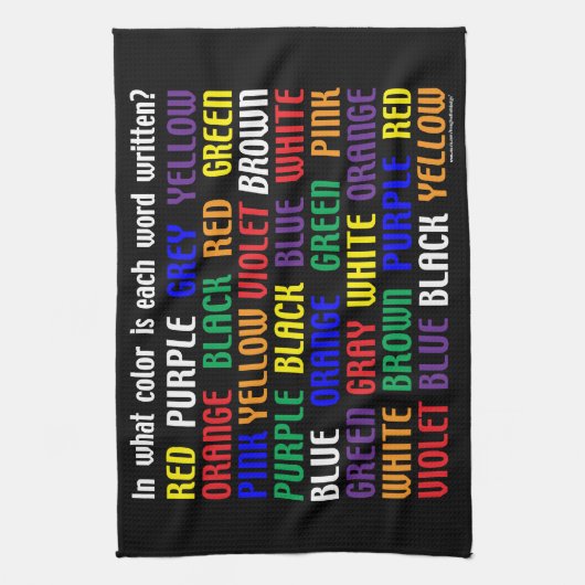 Wat is mijn kleur? theedoek (Verticaal)