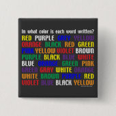 Wat is mijn kleur? vierkante button 5,1 cm (Voorkant)