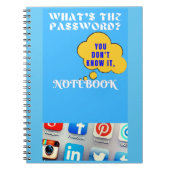 Wat is mijn wachtwoord? Spiralen notitieboek (Voorkant)