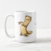 "Wat is newt?" Salamander-mok Koffiemok (Links)