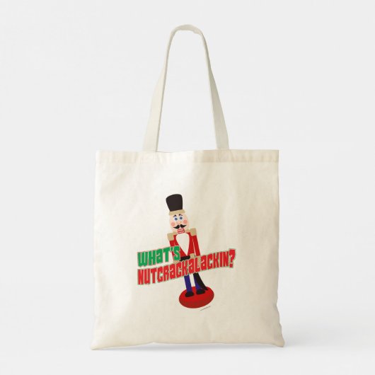 Wat is Nutkrakalackin Nutcracker Funny Cartoon Tote Bag (Achterkant)