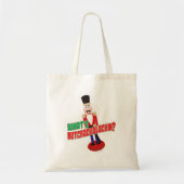 Wat is Nutkrakalackin Nutcracker Funny Cartoon Tote Bag (Voorkant)