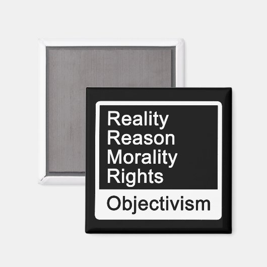 Wat is objectivisme magneet? magneet (Voorkant / Achterkant)
