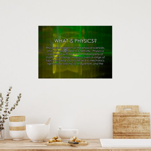 Wat is Physics? Poster (Keuken)