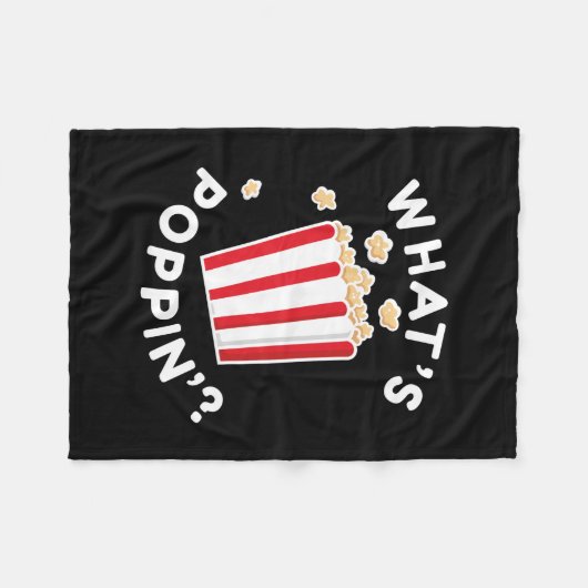 Wat is Poppin" Fleece Deken (Voorkant (Horizontaal))