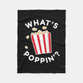Wat is Poppin" Fleece Deken (Voorkant)