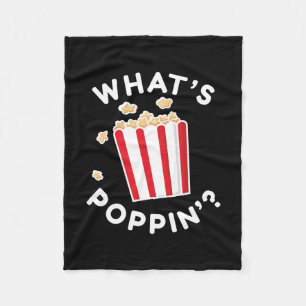 Wat is Poppin" Fleece Deken