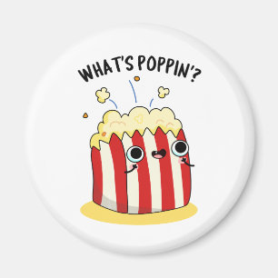 Wat is Poppin Funny Popcorn Pun Magneet