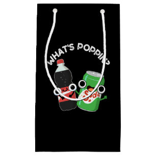 Wat is Poppin Funny Soda Pop Pun Dark BG Klein Cadeauzakje