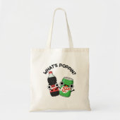 Wat is Poppin Funny Soda Pop Pun? Tote Bag (Voorkant)