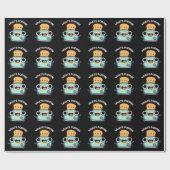 Wat is Poppin Funny Toast Pun Dark BG Cadeaupapier (Vlak)