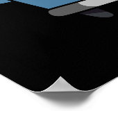 Wat is Poppin Funny Toast Pun Dark BG Poster (Hoek)