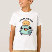 Wat is Poppin Funny Toast Pun T-shirt (Voorkant)
