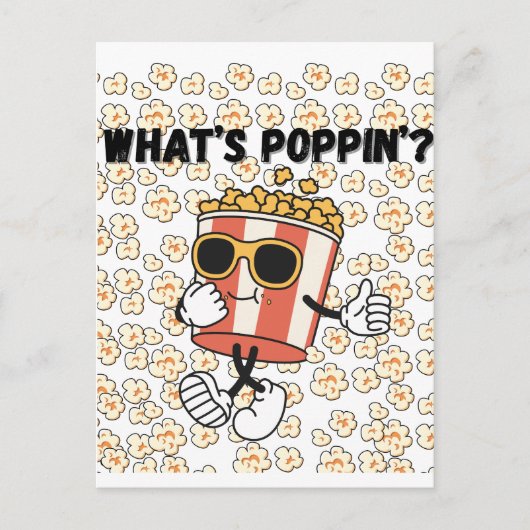 Wat is Poppin’ Popcorn Briefkaart (Voorkant)