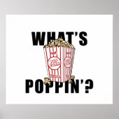 Wat is poppin? - PopCorn Poster (Voorkant)