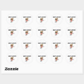 Wat is Poppin’ Popcorn Ronde Sticker (Vel)