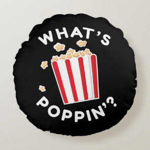 Wat is Poppin" Rond Kussen