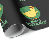 Wat is Quackalackin Funny Duck Pun Dark BG Cadeaupapier (Rol Hoek)