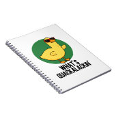 Wat is Quackalackin Grappige Eend Stomme Bak Notitieboek (Rechterzijde)