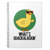 Wat is Quackalackin Grappige Eend Stomme Bak Notitieboek (Voorkant)