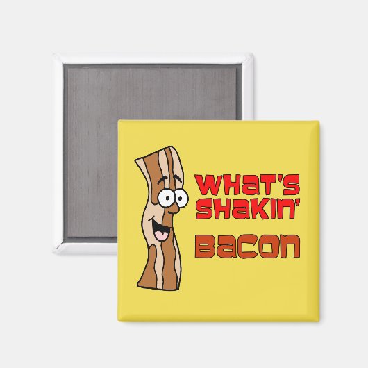 Wat is Shakin Bacon Cartoon? Magneet (Voorkant / Achterkant)